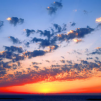 Buy canvas prints of Mediterranean sun set by PhotoStock Israel