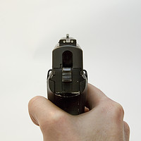 Buy canvas prints of 9mm hand gun by PhotoStock Israel