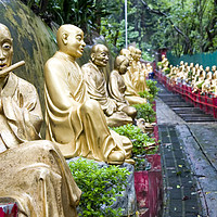 Buy canvas prints of China, Hong Kong, temple of 10,000 Buddhas  by PhotoStock Israel