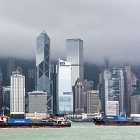 Buy canvas prints of China, Hong Kong from the ferry by PhotoStock Israel