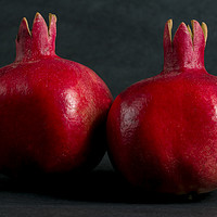 Buy canvas prints of Two ripe pomegranates by PhotoStock Israel