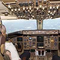Buy canvas prints of El-Al Boeing 767 cockpit by PhotoStock Israel