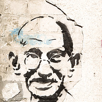 Buy canvas prints of Mahatma Gandhi  by PhotoStock Israel