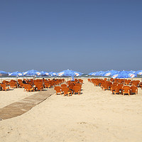 Buy canvas prints of Israel, Tel Aviv, The mediterranean beach front by PhotoStock Israel