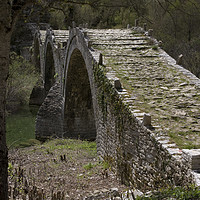Buy canvas prints of Greece Epirus Zagoria Plakidhas Stone Bridge by PhotoStock Israel