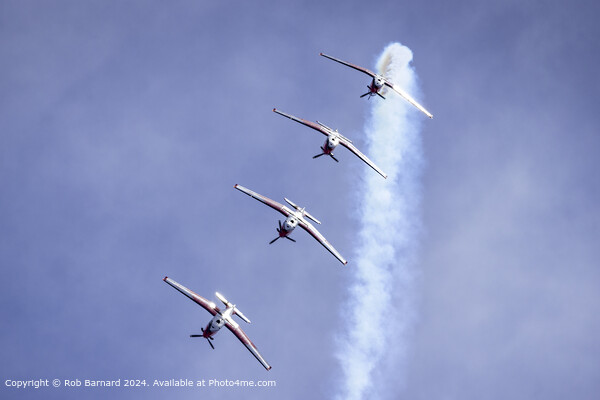 Swiss Air Force Aerobatics Formation Picture Board by Rob Barnard