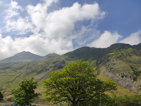 Snowdonia Peaks Landscape Picture Board by Dafydd  Evans