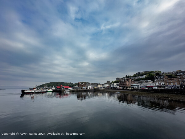 Oban Harbour Sky Reflection Picture Board by Kevin Wailes