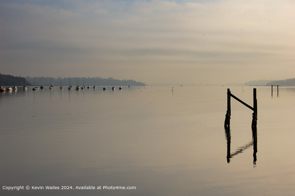 A calm morning on the Orwell estuary Picture Board by Kevin Wailes