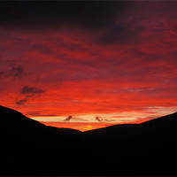 Buy canvas prints of Sunset In Glen Isla by James Lamont