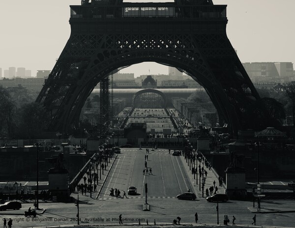Stunning photo of the Eiffel Tower Picture Board by Benjamin Danan
