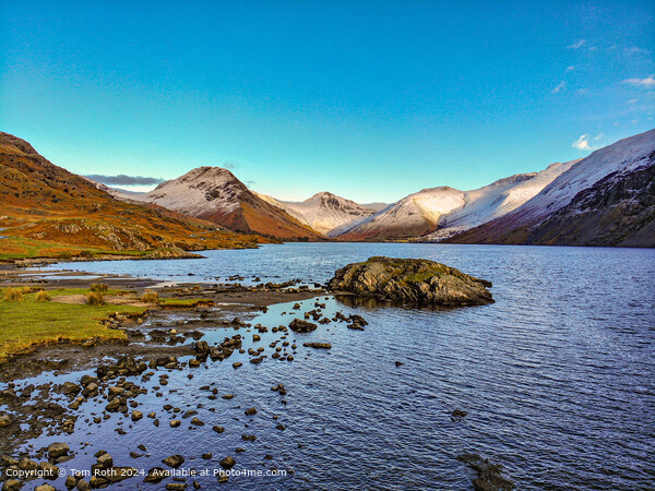 Wastwater Winter Sky Picture Board by Tom Roth