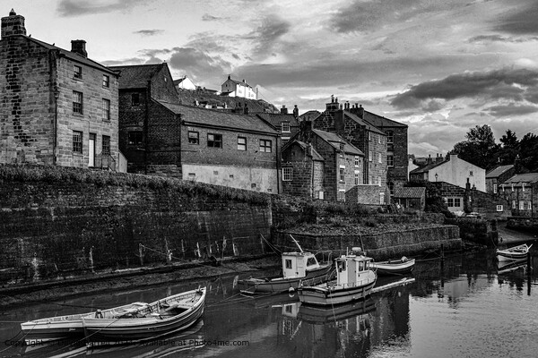 A peaceful evening in Staithes, Yorkshire. Picture Board by David Barrell