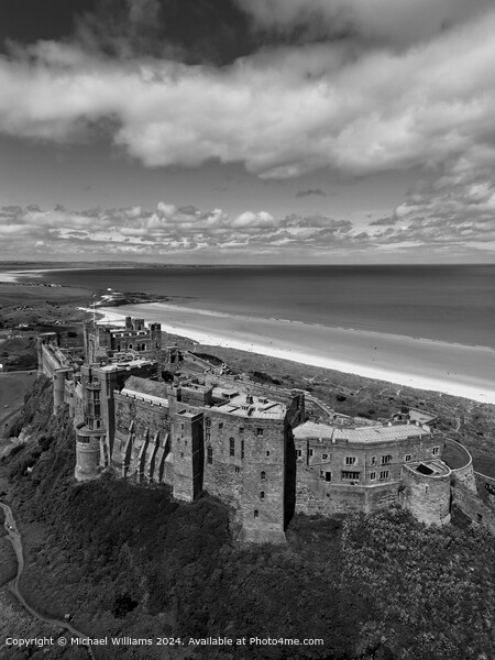 Bamburgh Castle Picture Board by Michael Williams