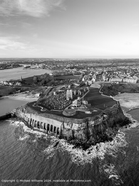 Tynemouth Priory & Castle Picture Board by Michael Williams