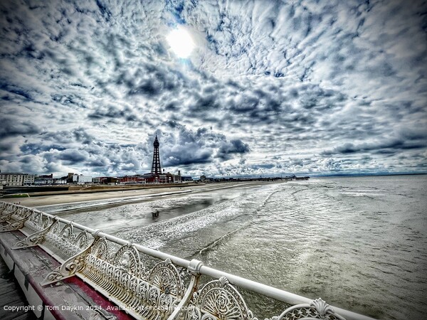 Blackpool Tower from the Pier Picture Board by Tom Daykin
