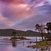 Buy canvas prints of Sunset at Loch Assynt, Scotland by Gabor Pozsgai