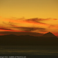 Buy canvas prints of Sunset over Pico, Azores by Gabor Pozsgai