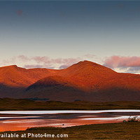 Buy canvas prints of Sunrise at Lochan na h-Achlaise, Scotland by Gabor Pozsgai