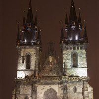 Buy canvas prints of The Church of Our Lady before Týn by Gabor Pozsgai