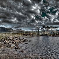 Buy canvas prints of Loch in the Scottish Highlands by Gabor Pozsgai