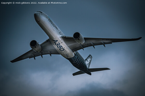 The Airbus A350  Picture Board by mick gibbons
