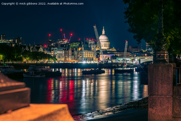 London St Paul's Cathedral from the South Bank Picture Board by mick gibbons