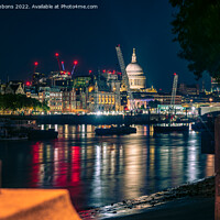 Buy canvas prints of London St Paul's Cathedral from the South Bank by mick gibbons