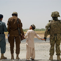 Buy canvas prints of Afghan local police by mick gibbons