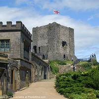 Buy canvas prints of Clitheroe Castle lancashire by mick gibbons