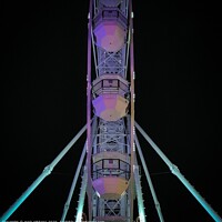 Buy canvas prints of The Bournemouth Big Christmas Wheel  by mick gibbons