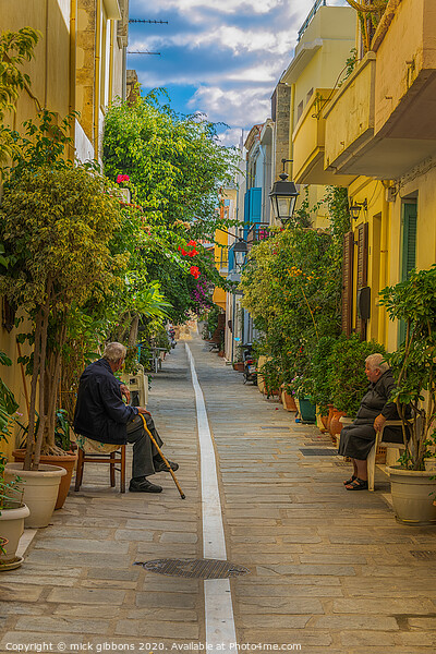 Greek Street  Picture Board by mick gibbons