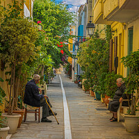 Buy canvas prints of Greek Street  by mick gibbons