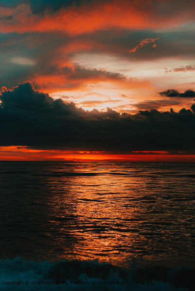Tamarindo Costa Rica Sunrise Sunset Picture Board by Jose Rojas