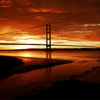 Buy canvas prints of Humber Sunset by andy harris