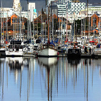 Buy canvas prints of Liverpool Marina by joseph finlow canvas and prints