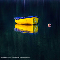 Yellow Boat Reflecting Stillness