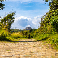 Dover Castle from the White Cliffs of Dover