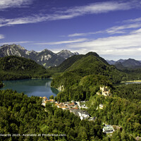 Bavarian Alps blue green Lake