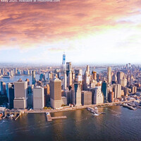 Manhattan Skyline at Sunset