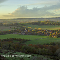 South Harting West Sussex Golden Autumn Sunset