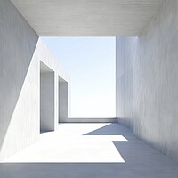 Geometric Minimalist Architecture Digital Art
