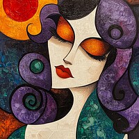 Vibrant Woman Portrait
