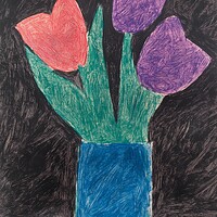 Vibrant Tulips Still Life