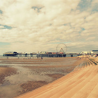 Buy canvas prints of Blackpool Beach by Sarah Couzens