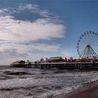 Buy canvas prints of Central Pier Blackpool by Sarah Couzens