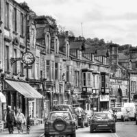 Buy canvas prints of Dale Road - Matlock | B&W by Sarah Couzens