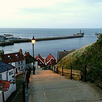 Buy canvas prints of Whitby After Sun Down by Sarah Couzens