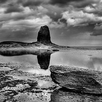 Buy canvas prints of Reflections at Black Nab by Sarah Couzens