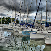 Buy canvas prints of Yachts on Lake Windermere by Sarah Couzens